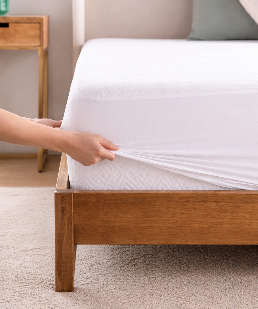 White Cotton Mattress Protector