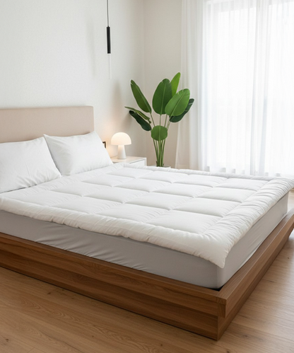 White Thick Mattress Topper