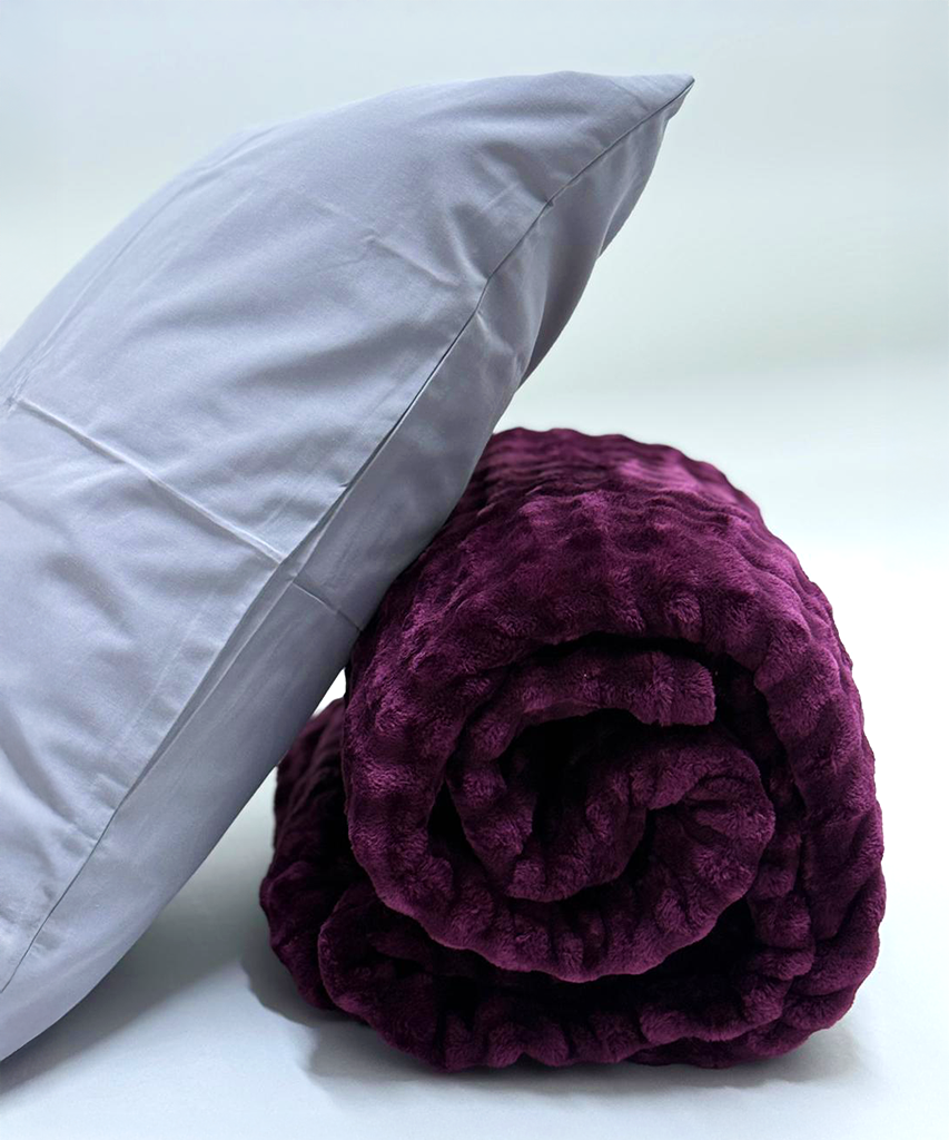 Burgundy Snuggle Bed Throw