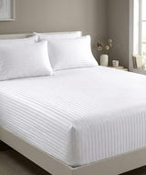 White Luxury Stripped Sheet