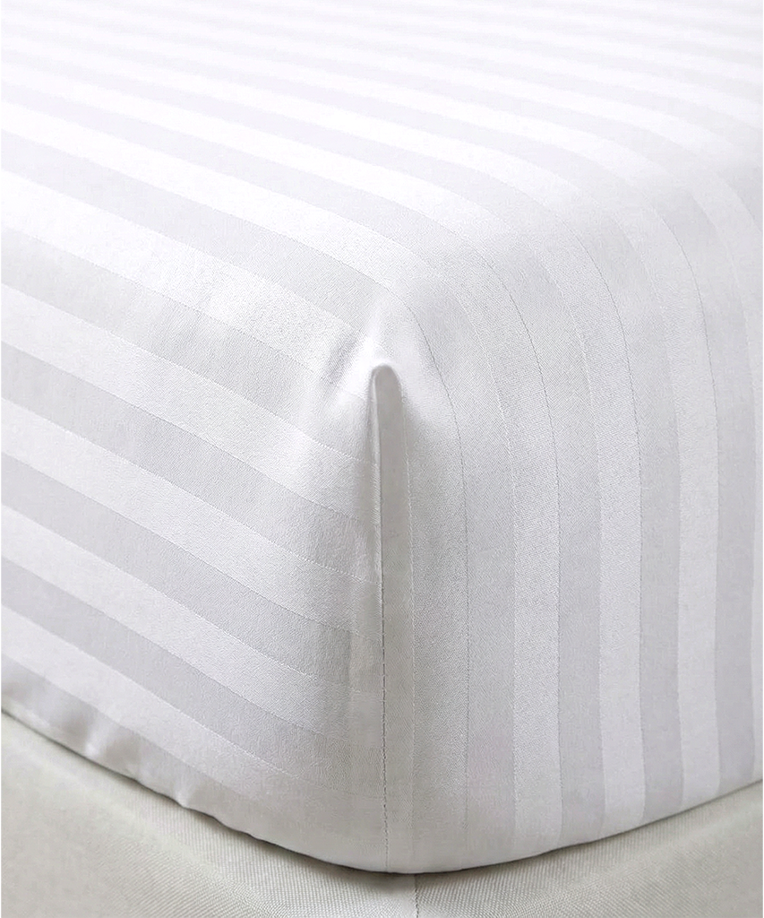 White Luxury Stripped Sheet