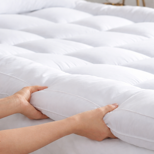 White Thick Mattress Topper