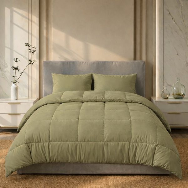 Light Olive Winter Duvet