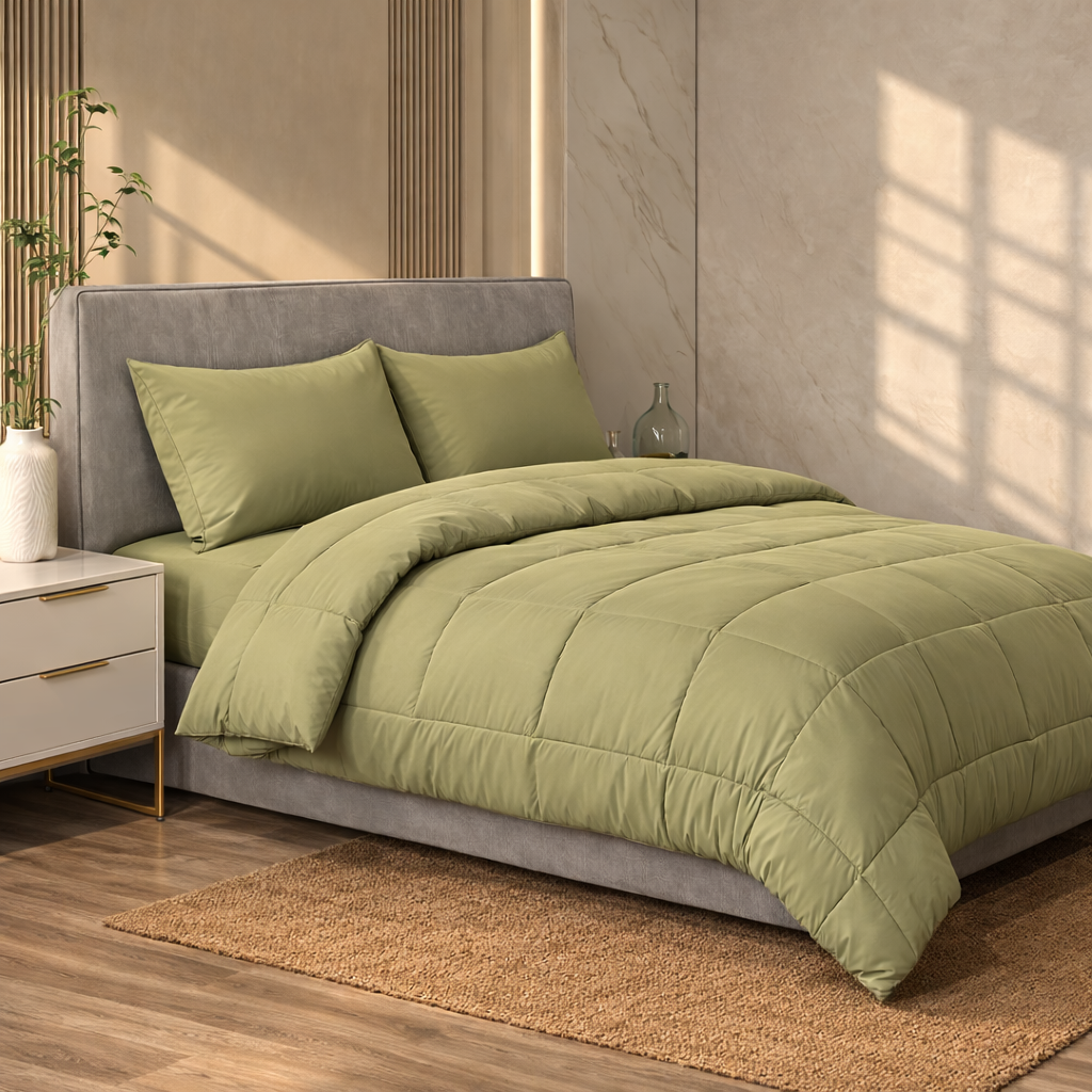 Light Olive Winter Duvet
