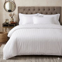 White Striped Duvet Cover