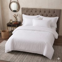 White Striped Duvet Cover