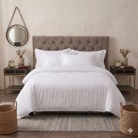 White Striped Duvet Cover