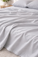 Grey Percale Flat Sheet