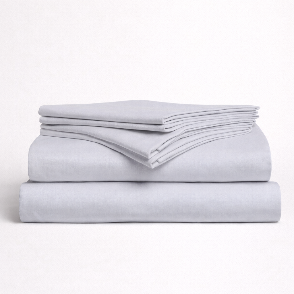 Grey Percale Flat Sheet
