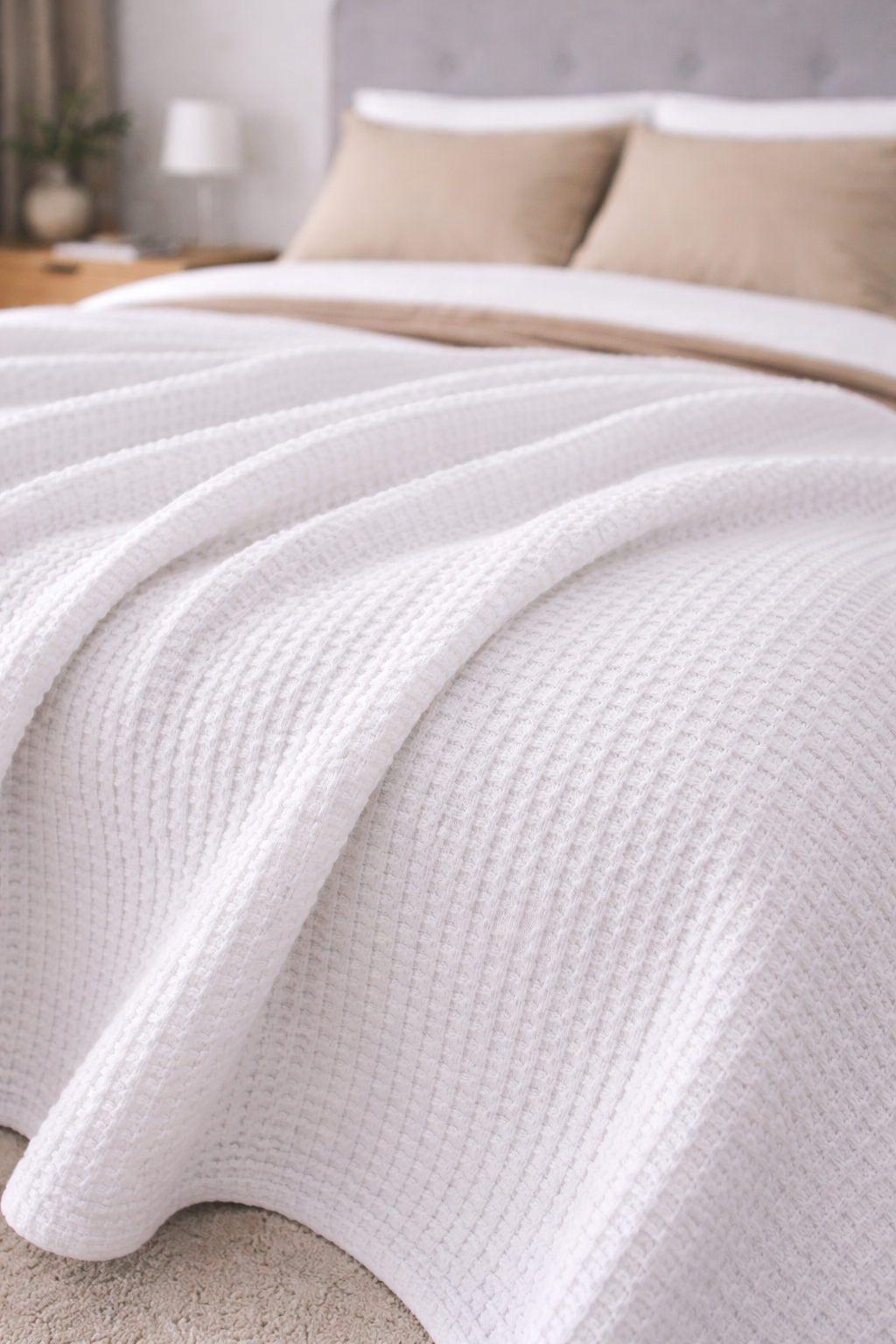 White Waffle Coverlet