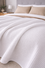 White Waffle Coverlet